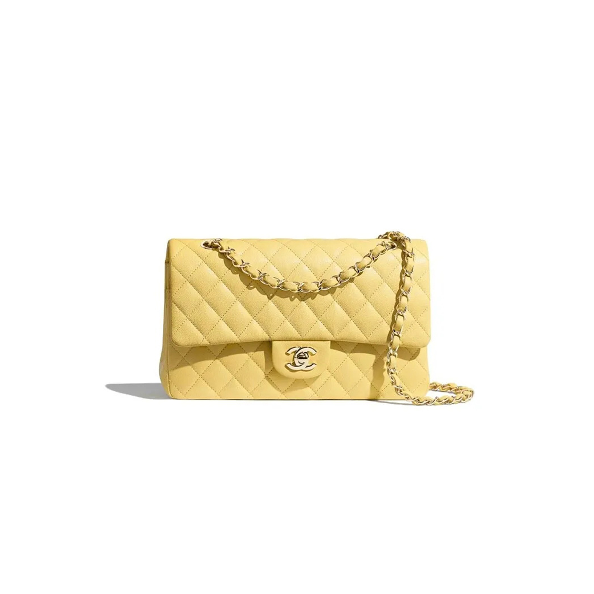 CHANEL CAVIAR QUILTED MEDIUM DOUBLE FLAP LIGHT A01112 (25.5*15.5*6.5cm)